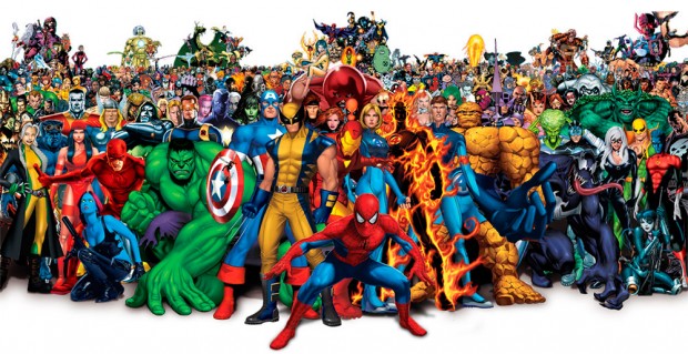 Une bande de super-héros américains.